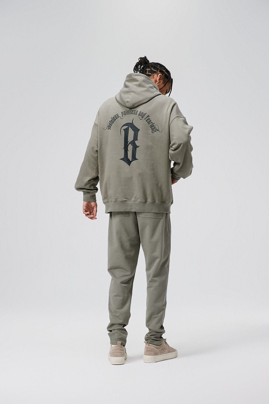 BONELESS Gothic Slogan Hoodie-Hoodie-S-Blue-Free Shipping Leatheretro