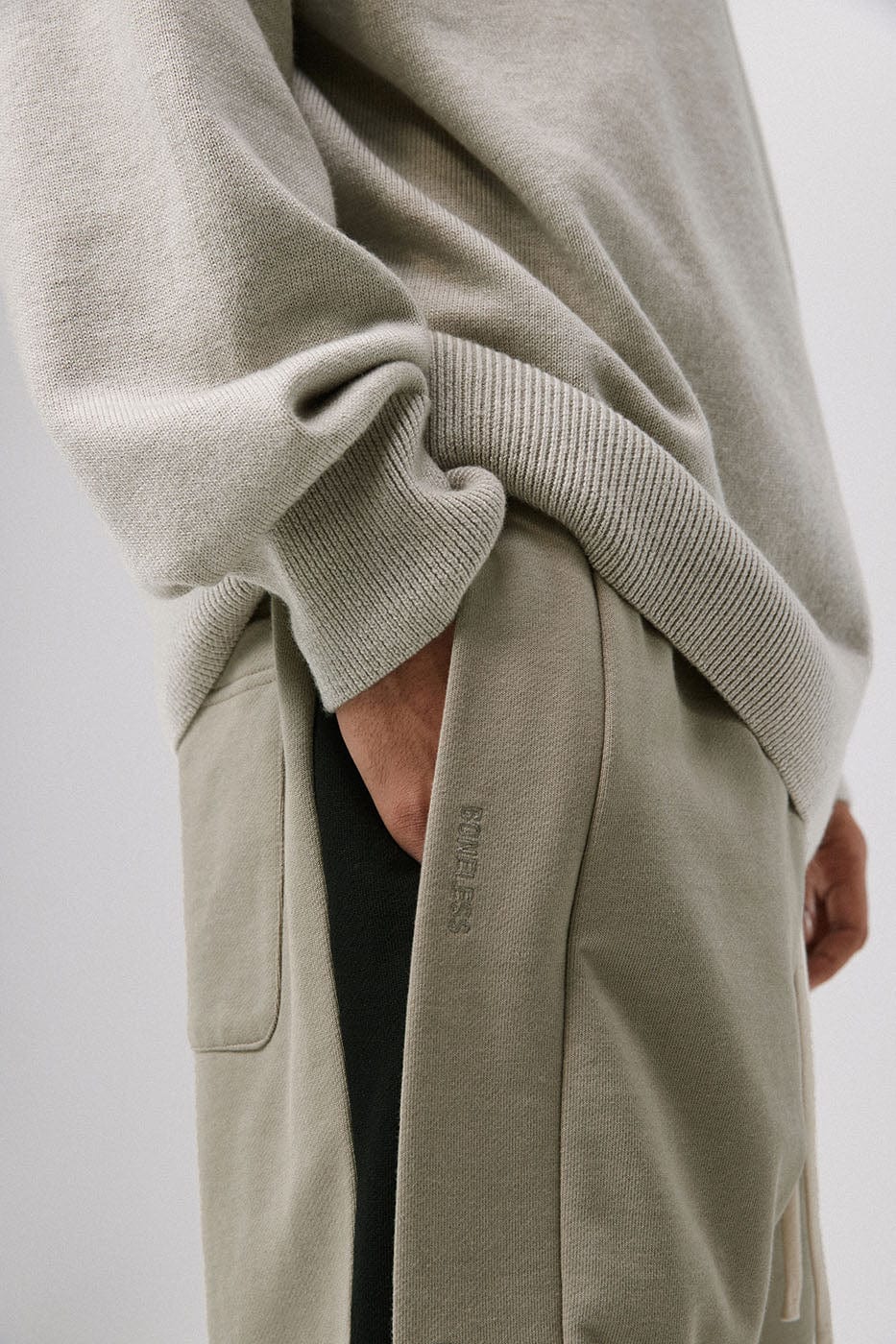 BONELESS Hidden Button Pants-Pants-S-Khaki-Free Shipping Leatheretro