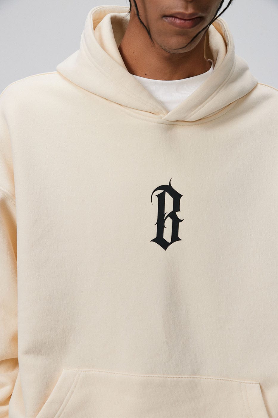 BONELESS Gothic LOGO Hoodie-Hoodie-S-Yellow-Free Shipping Leatheretro