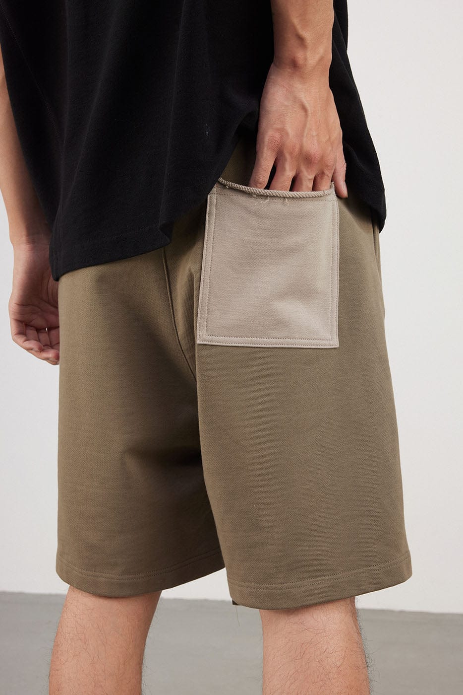 BONELESS Spliced Camber Shorts-Shorts-S-Khaki-Free Shipping Leatheretro