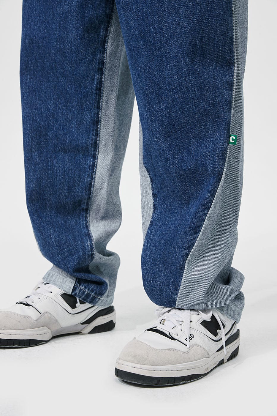 CONKLAB Classic Spliced Straight Jeans-Jeans-S-Blue-Free Shipping Leatheretro