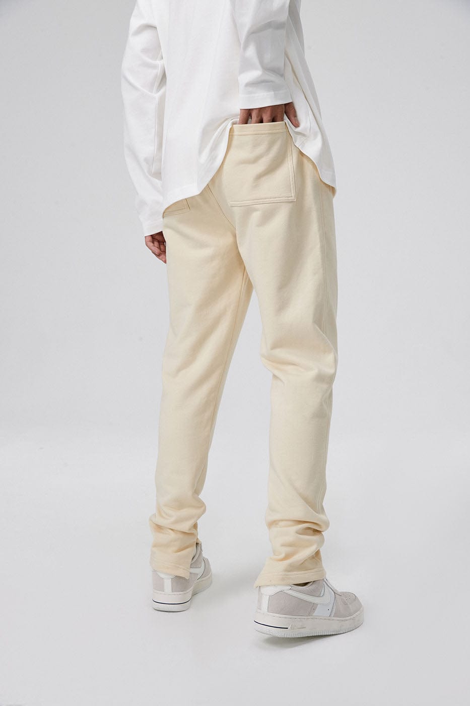 BONELESS Original Series Sweatpants-Pants-S-Beige-Free Shipping Leatheretro