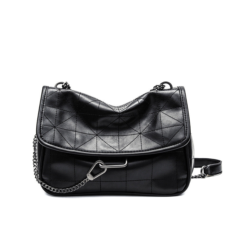 Versatile Rock Soft Shoulder Crossbody Bag-Handbags-Black-Free Shipping Leatheretro