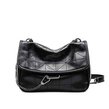 Versatile Rock Soft Shoulder Crossbody Bag-Handbags-Black-Free Shipping Leatheretro
