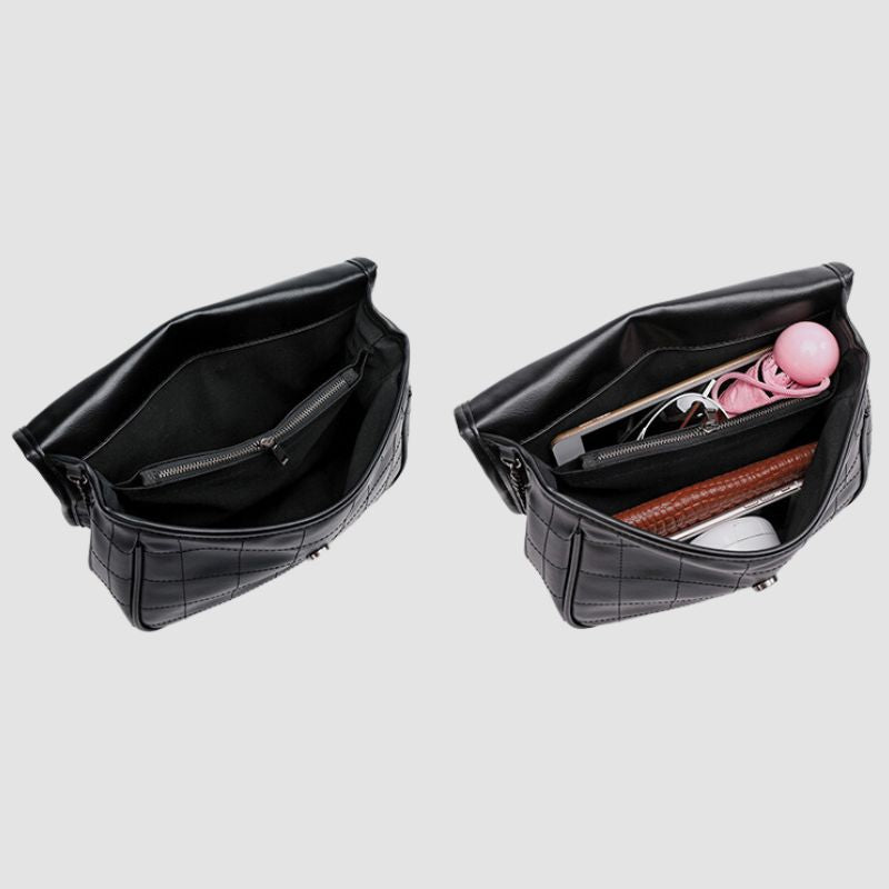 Versatile Rock Soft Shoulder Crossbody Bag-Handbags-Black-Free Shipping Leatheretro