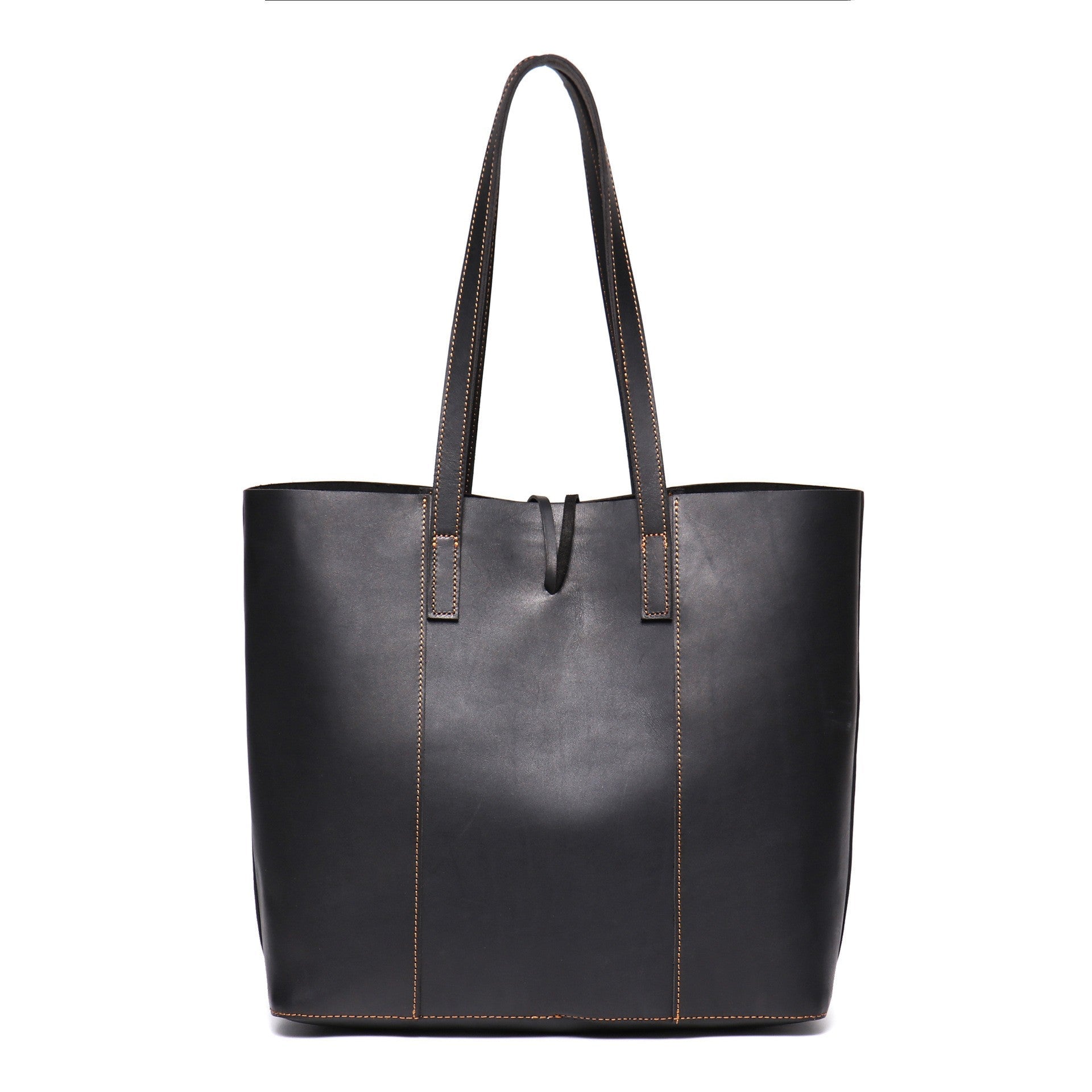 Vintage Crazy Horse Leather Tote Bag-Tote Bag-Brown-Free Shipping Leatheretro