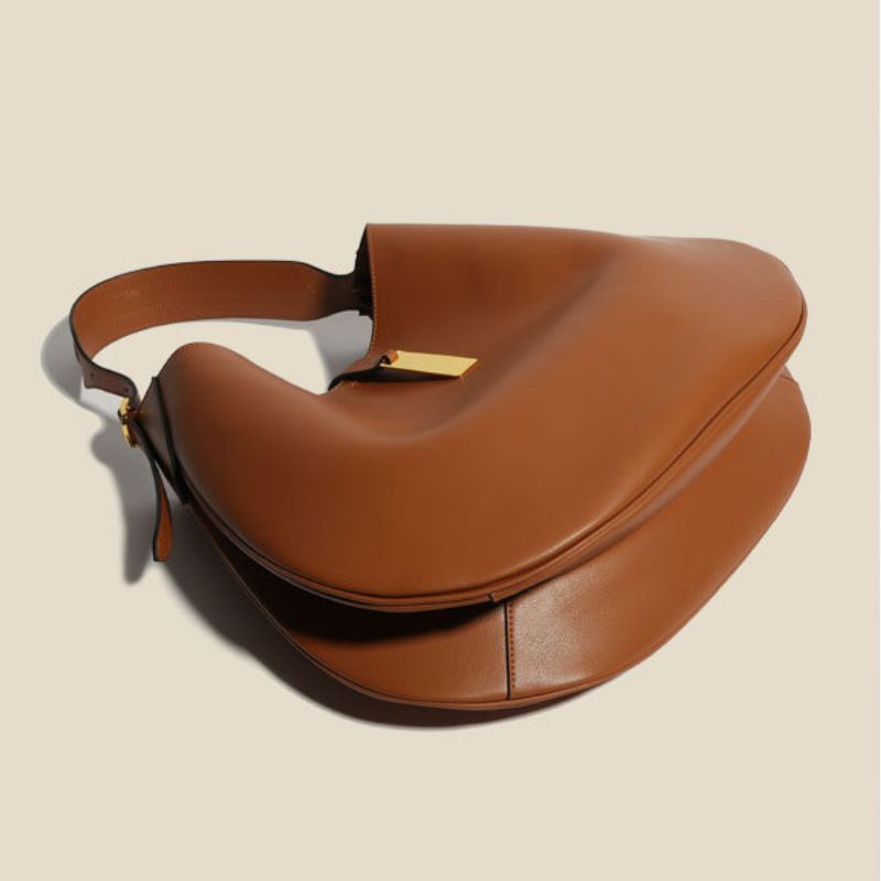 Vintage Fashion Women's Shoulder Bag | Large Hobo Tote Handbag-Tote Bag-Camel-Free Shipping Leatheretro