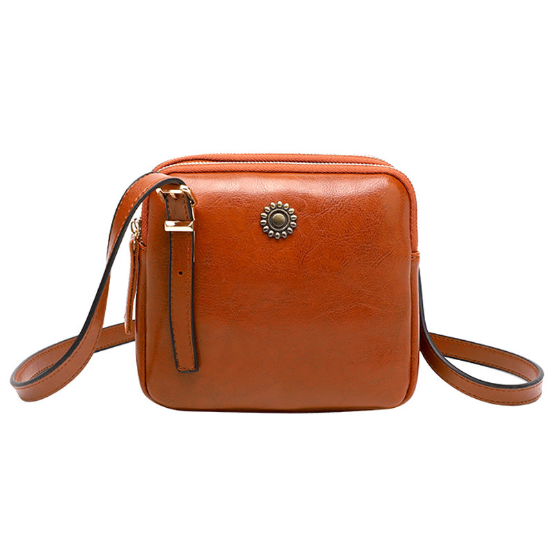Vintage Style Square Shoulder Bag-Handbags-Black-Free Shipping Leatheretro