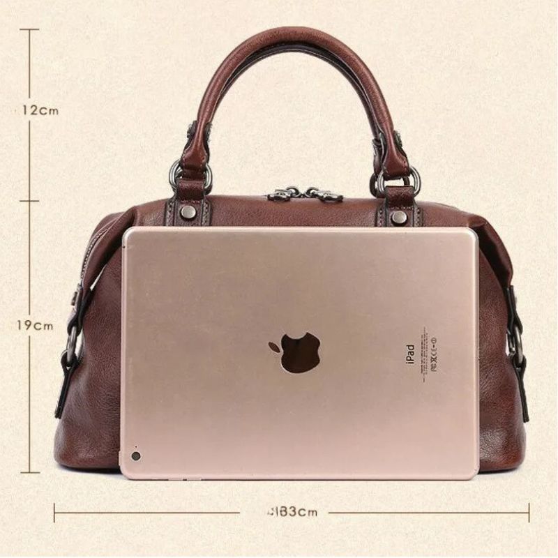 Vintage Totem Genuine Leather Women's Dumpling Bag-Handbags-Coffee-Free Shipping Leatheretro