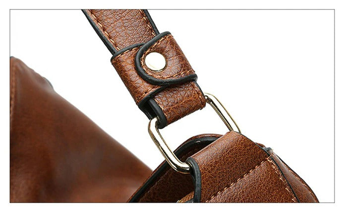 Vintage Women Shoulder Crossbody Bag-Handbags-Brown-Free Shipping Leatheretro