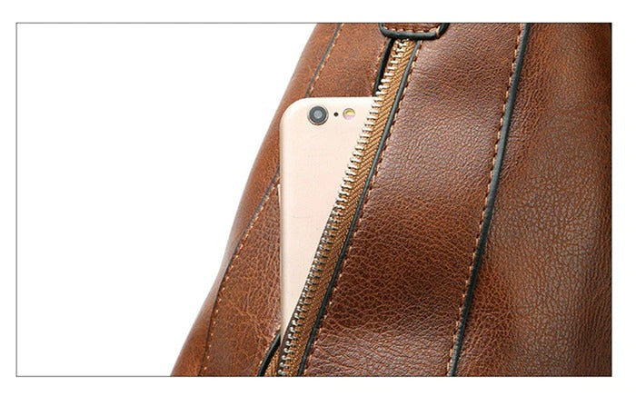 Vintage Women Shoulder Crossbody Bag-Handbags-Brown-Free Shipping Leatheretro