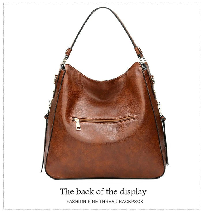 Vintage Women Shoulder Crossbody Bag-Handbags-Brown-Free Shipping Leatheretro