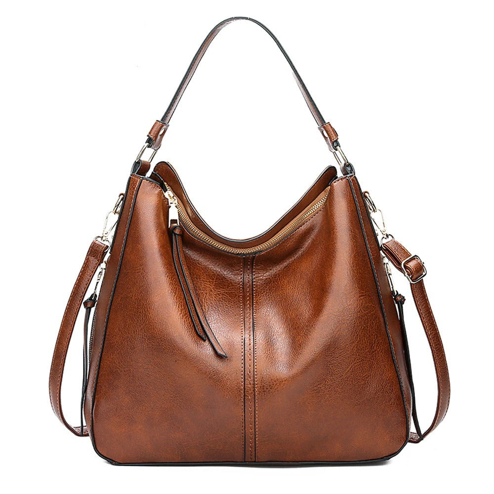 Vintage Women Shoulder Crossbody Bag-Handbags-Brown-Free Shipping Leatheretro