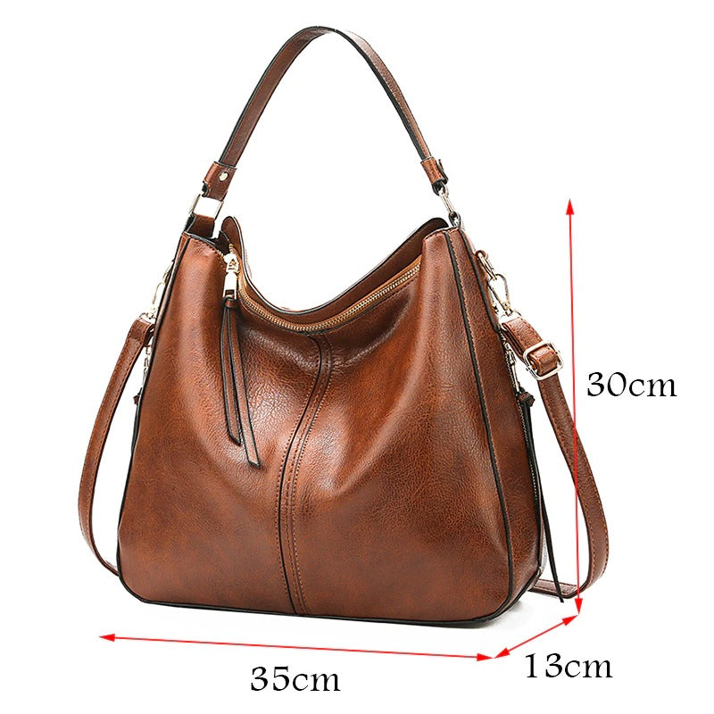 Vintage Women Shoulder Crossbody Bag-Handbags-Brown-Free Shipping Leatheretro