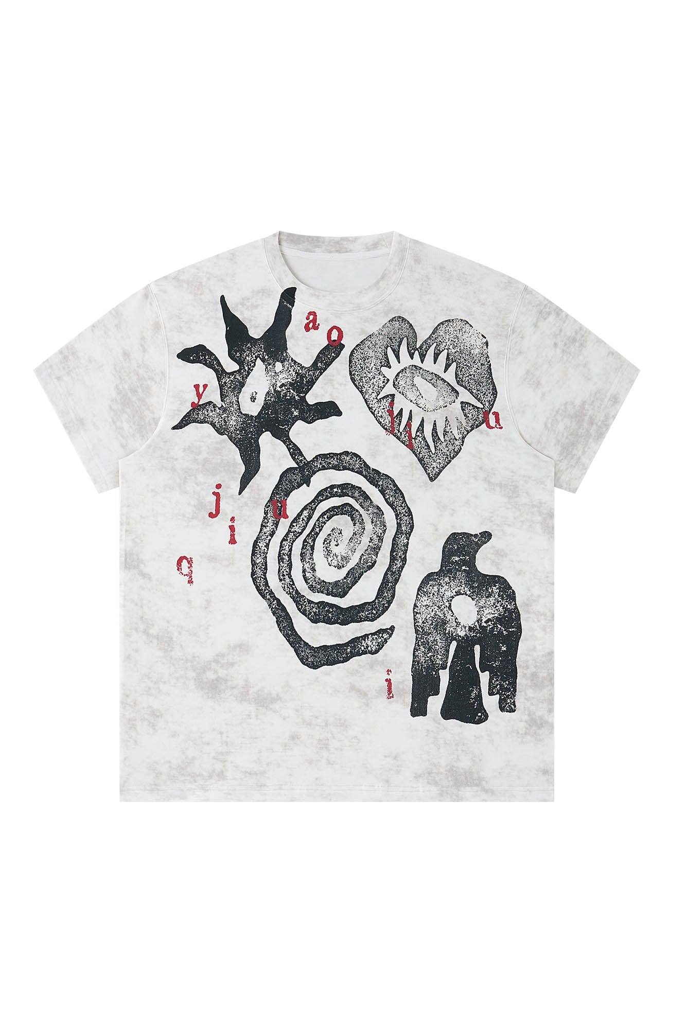 1997 POSTOFFICE Distressed Tribal Graphics T-Shirt-T Shirt-S-Multicolor-Free Shipping Leatheretro