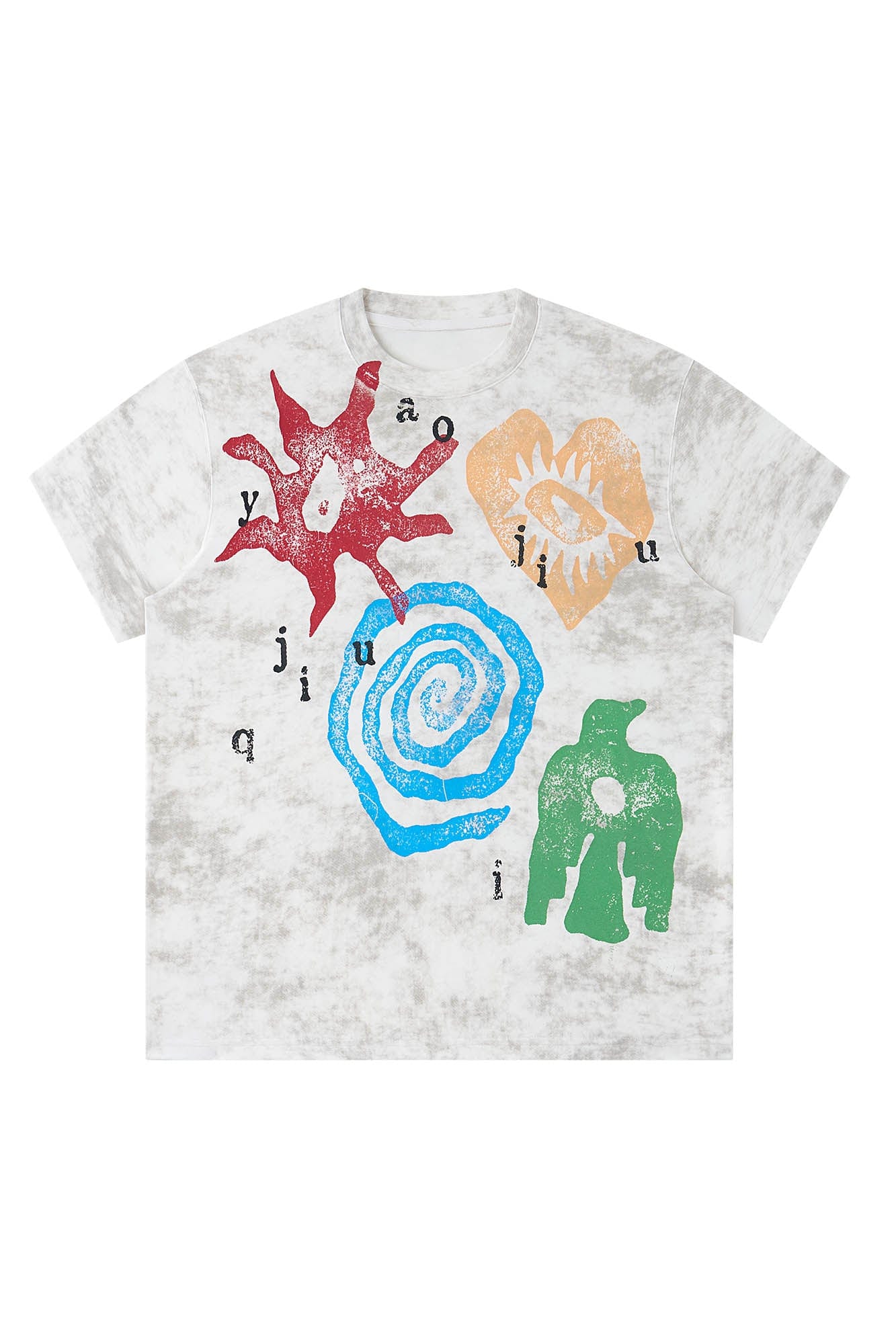 1997 POSTOFFICE Distressed Tribal Graphics T-Shirt-T Shirt-S-Multicolor-Free Shipping Leatheretro