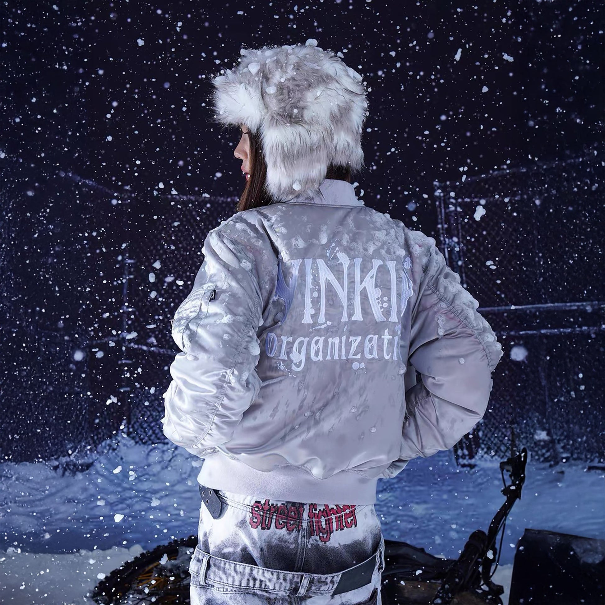 VINKID Reversible Peace Dove Patch Bomber Jacket-Jacket-S (Preorder)-Free Shipping Leatheretro