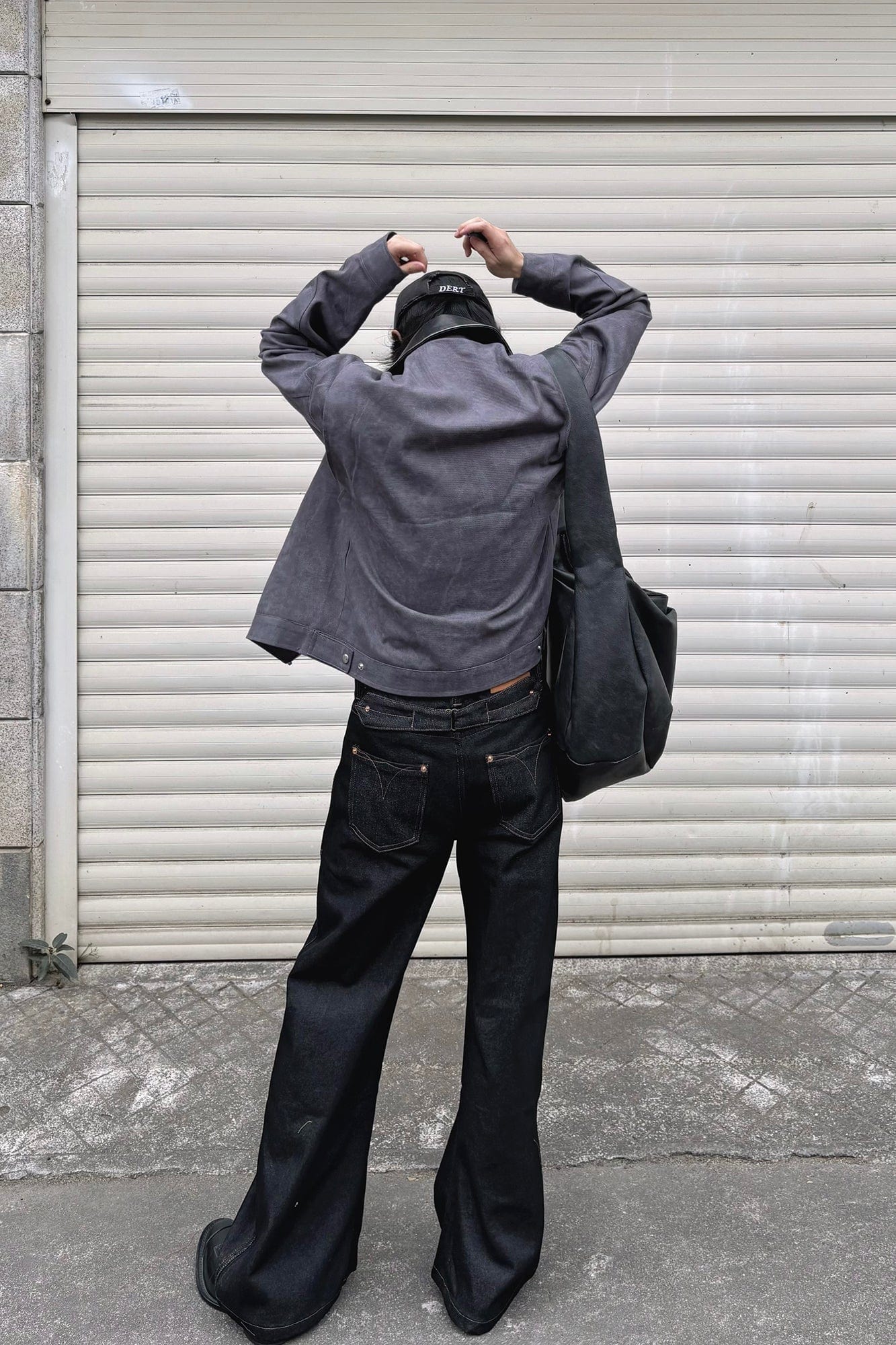 OKAYTHXBYE Essential Contrast Collar Washed Jacket-Jacket-Purple-S-Free Shipping Leatheretro