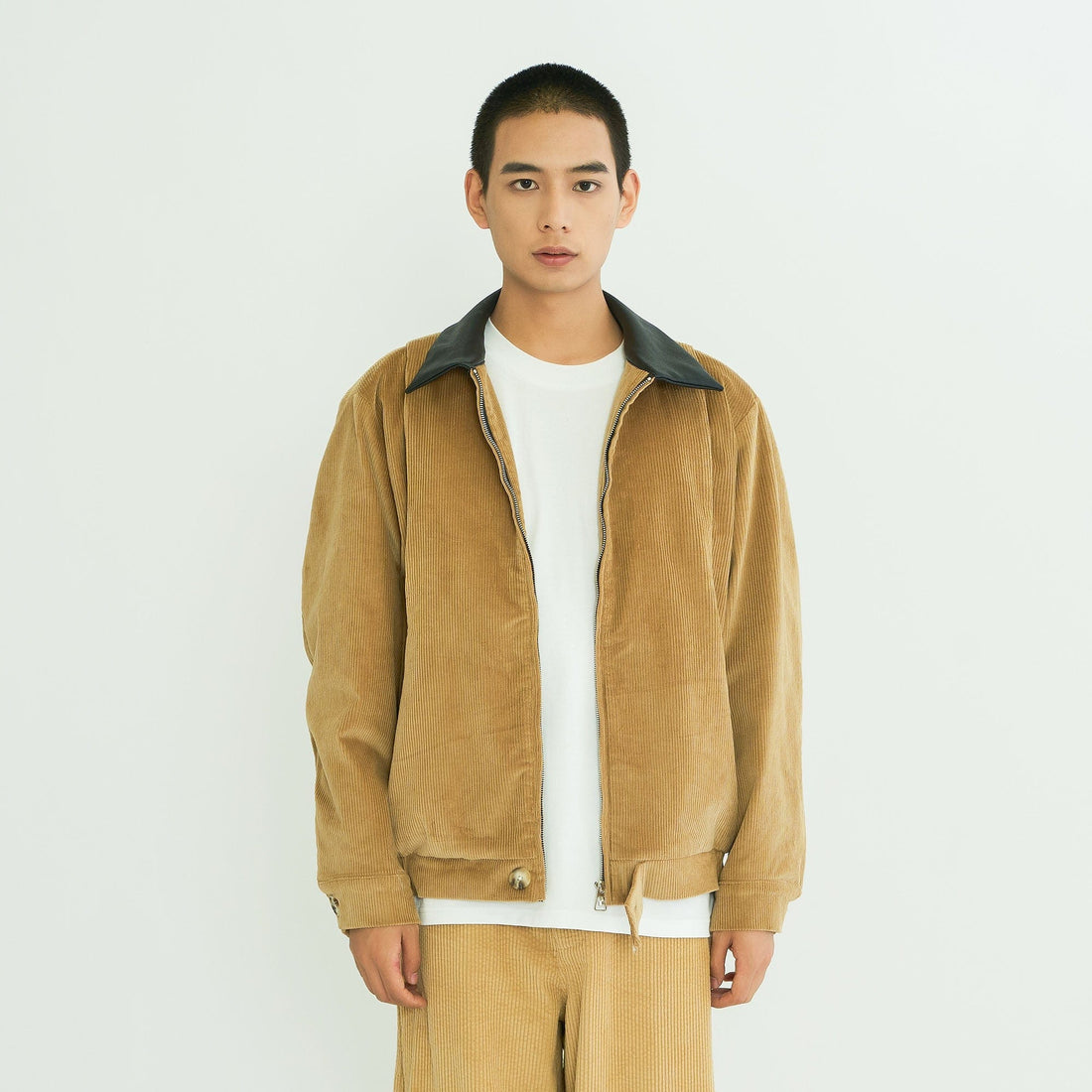 WIID Contrast Collar Corduroy Jacket-Jacket-M-Free Shipping Leatheretro