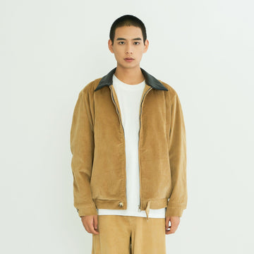 WIID Contrast Collar Corduroy Jacket-Jacket-M-Free Shipping Leatheretro