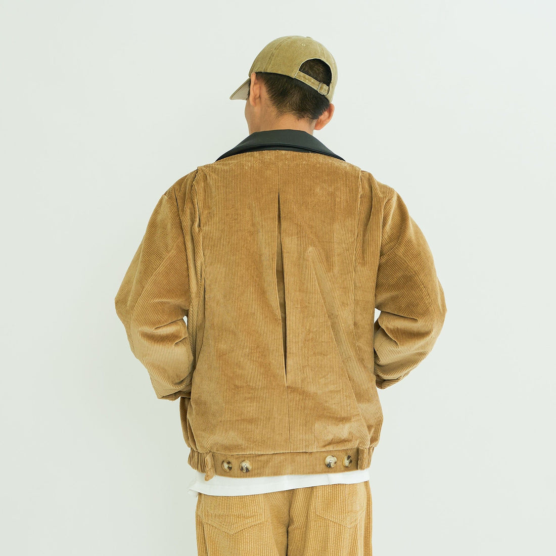 WIID Contrast Collar Corduroy Jacket-Jacket-M-Free Shipping Leatheretro