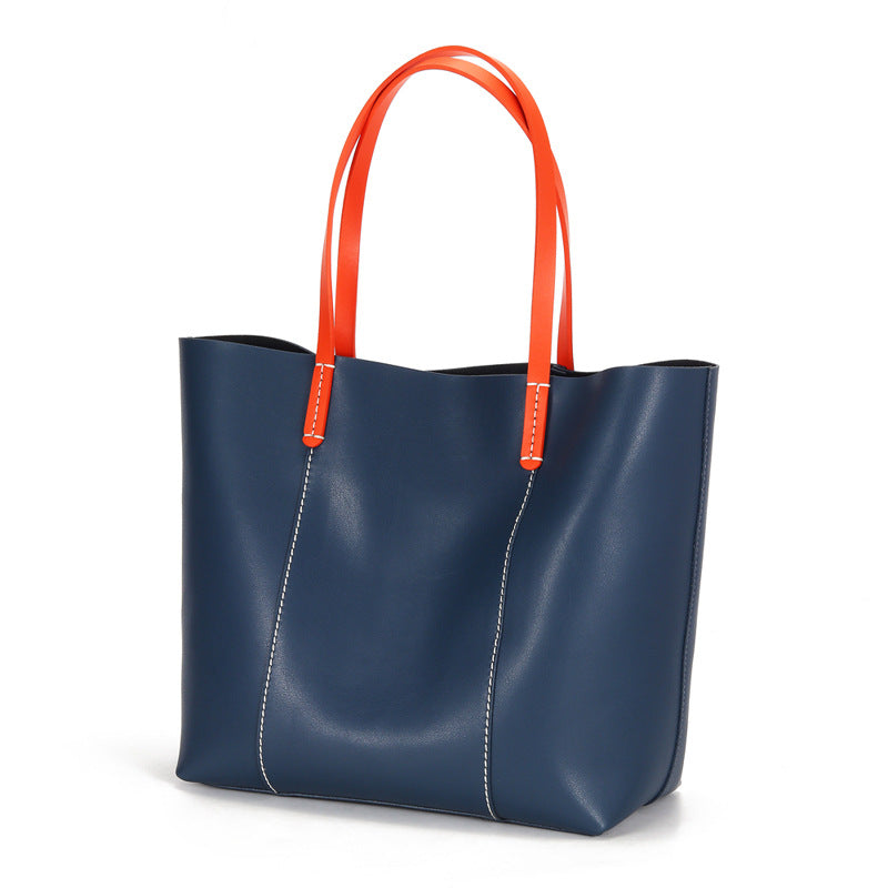 Genuine Leather Women Fashion Shoulder Tote Bag-Tote Bag-Green-Free Shipping Leatheretro
