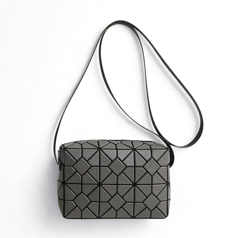 Women Geometry Design Shoulder Handbag - Geometric Luxury Crossbody Bag-Sliver-Free Shipping Leatheretro