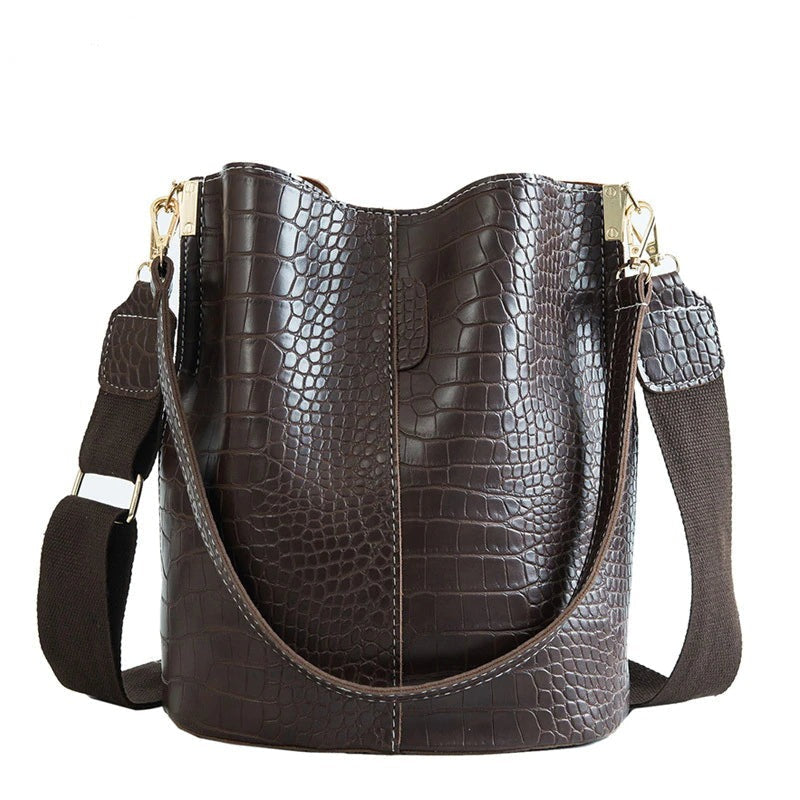 Women Shoulder Crocodile Crossbody Bag-Handbags-Auburn-Free Shipping Leatheretro