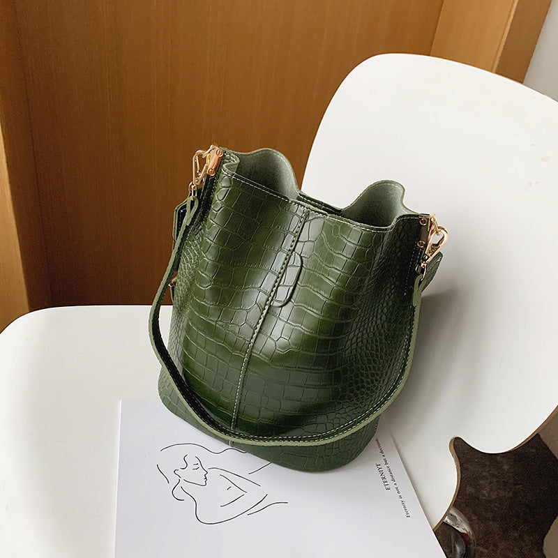 Women Shoulder Crocodile Crossbody Bag-Handbags-Auburn-Free Shipping Leatheretro