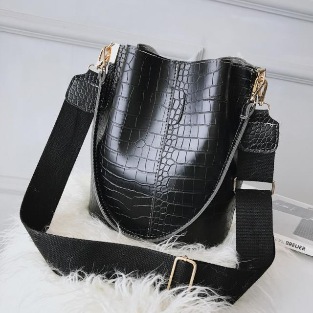 Women Shoulder Crocodile Crossbody Bag-Handbags-Auburn-Free Shipping Leatheretro