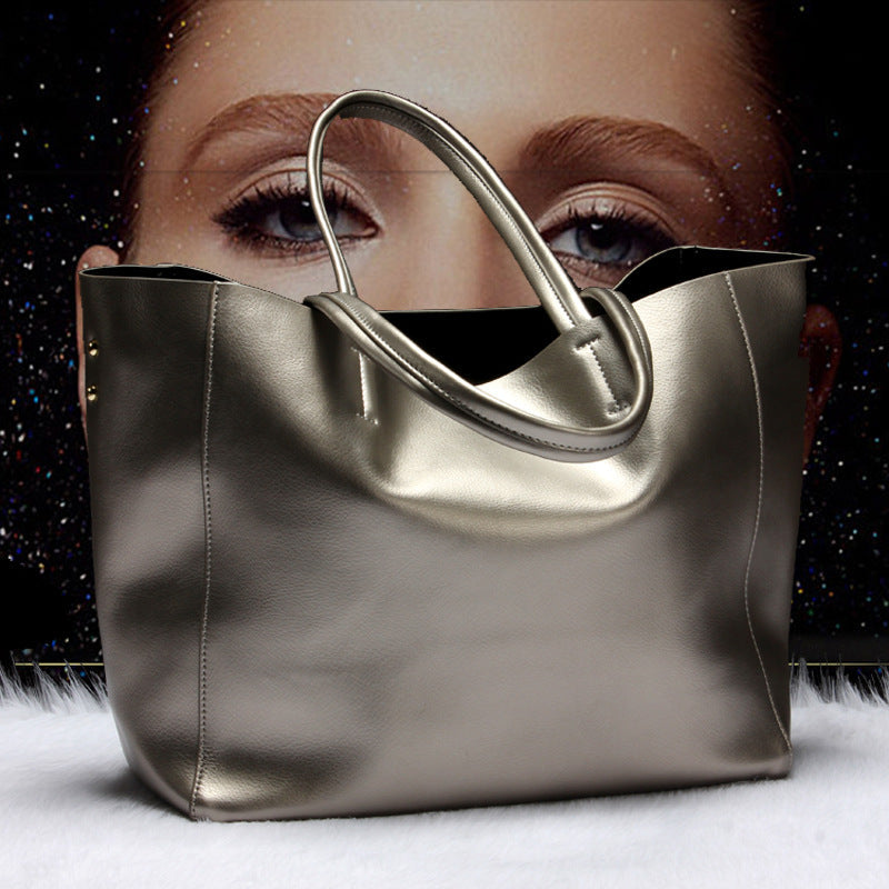 Women's Class Crossbody Bag Large Capacity Tote-Tote Bag-Bronze-Free Shipping Leatheretro