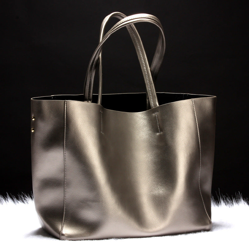 Women's Class Crossbody Bag Large Capacity Tote-Tote Bag-Bronze-Free Shipping Leatheretro