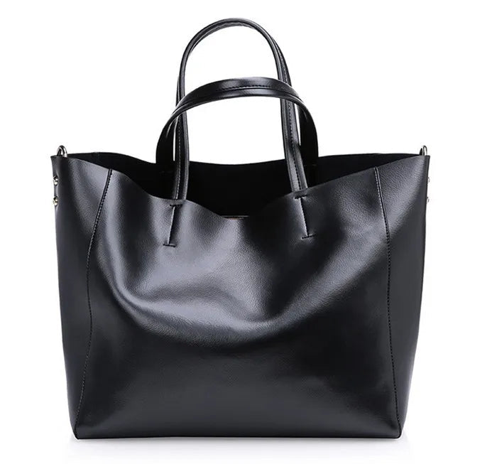 Women's Class Crossbody Bag Large Capacity Tote-Tote Bag-Black-Free Shipping Leatheretro
