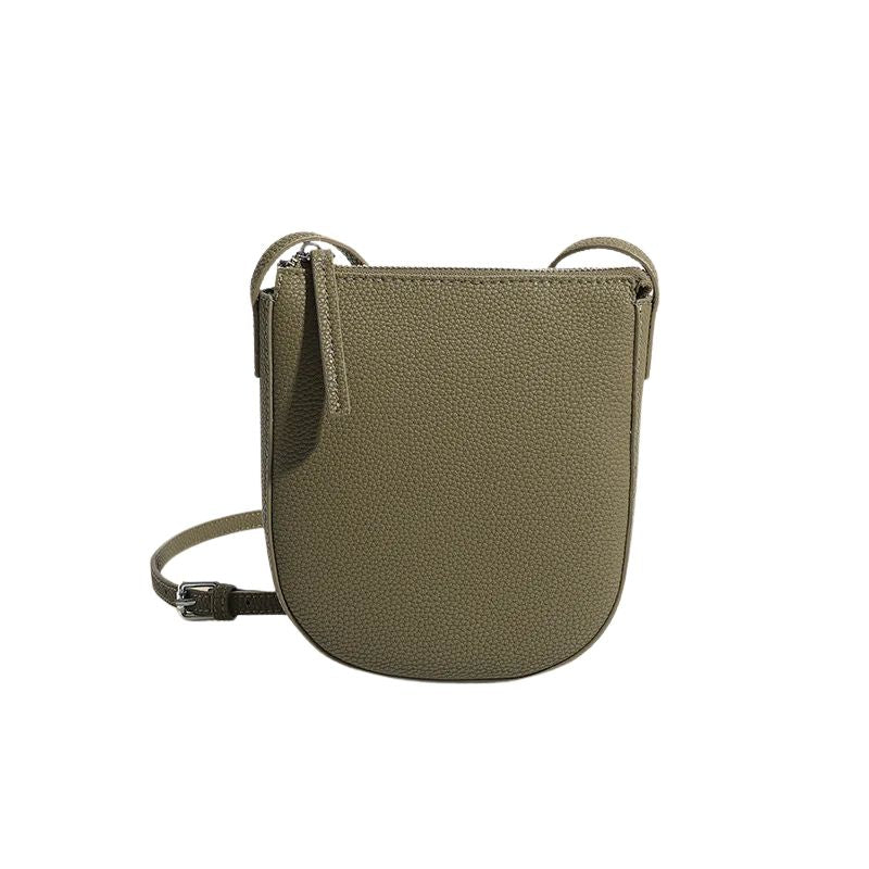 Women's Genuine Leather Messenger Phone Bag-Clutch-Dark Brown-Free Shipping Leatheretro