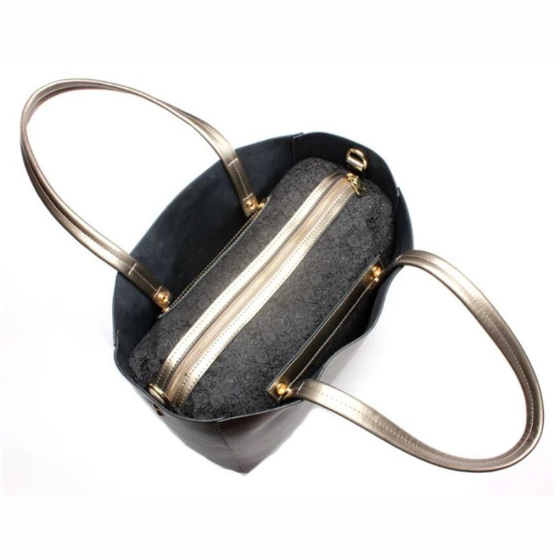 Women's Class Crossbody Bag Large Capacity Tote-Tote Bag-Bronze-Free Shipping Leatheretro