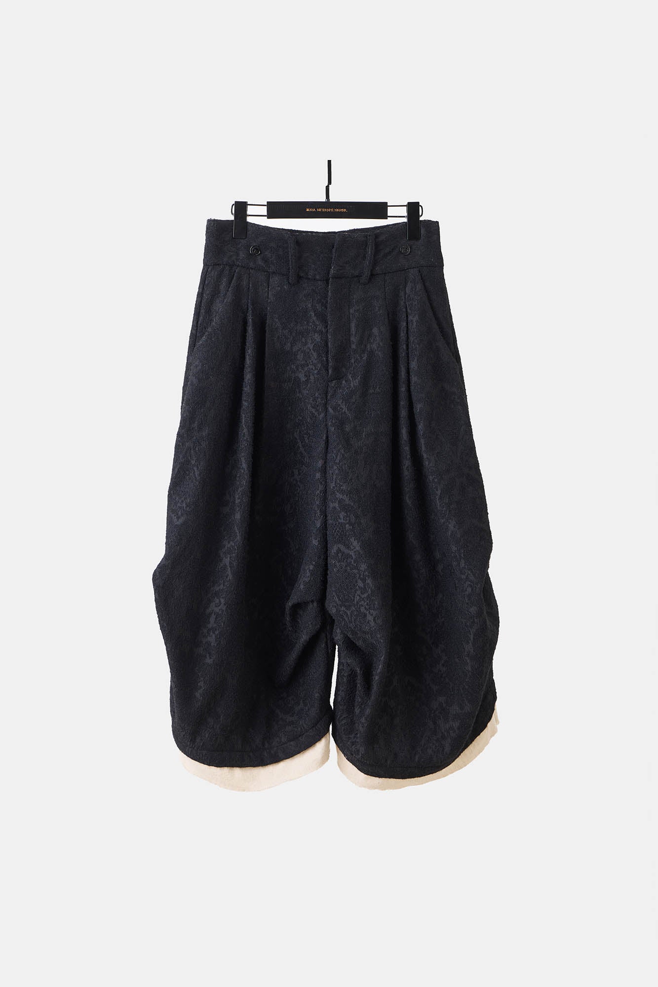 ILNya Nieternite Nifutur Jacquard Layered Raw Edge Balloon Shorts-Shorts-S(0)-Free Shipping Leatheretro