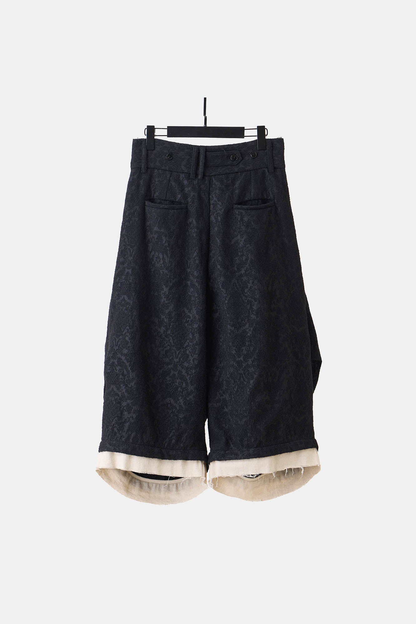 ILNya Nieternite Nifutur Jacquard Layered Raw Edge Balloon Shorts-Shorts-S(0)-Free Shipping Leatheretro