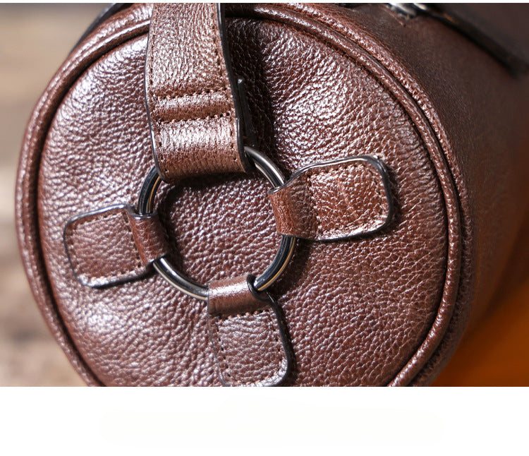 Genuine with Full-Grain Vegetable-Tanned Leather Bag-Handbags-Dark Coffee-Free Shipping Leatheretro