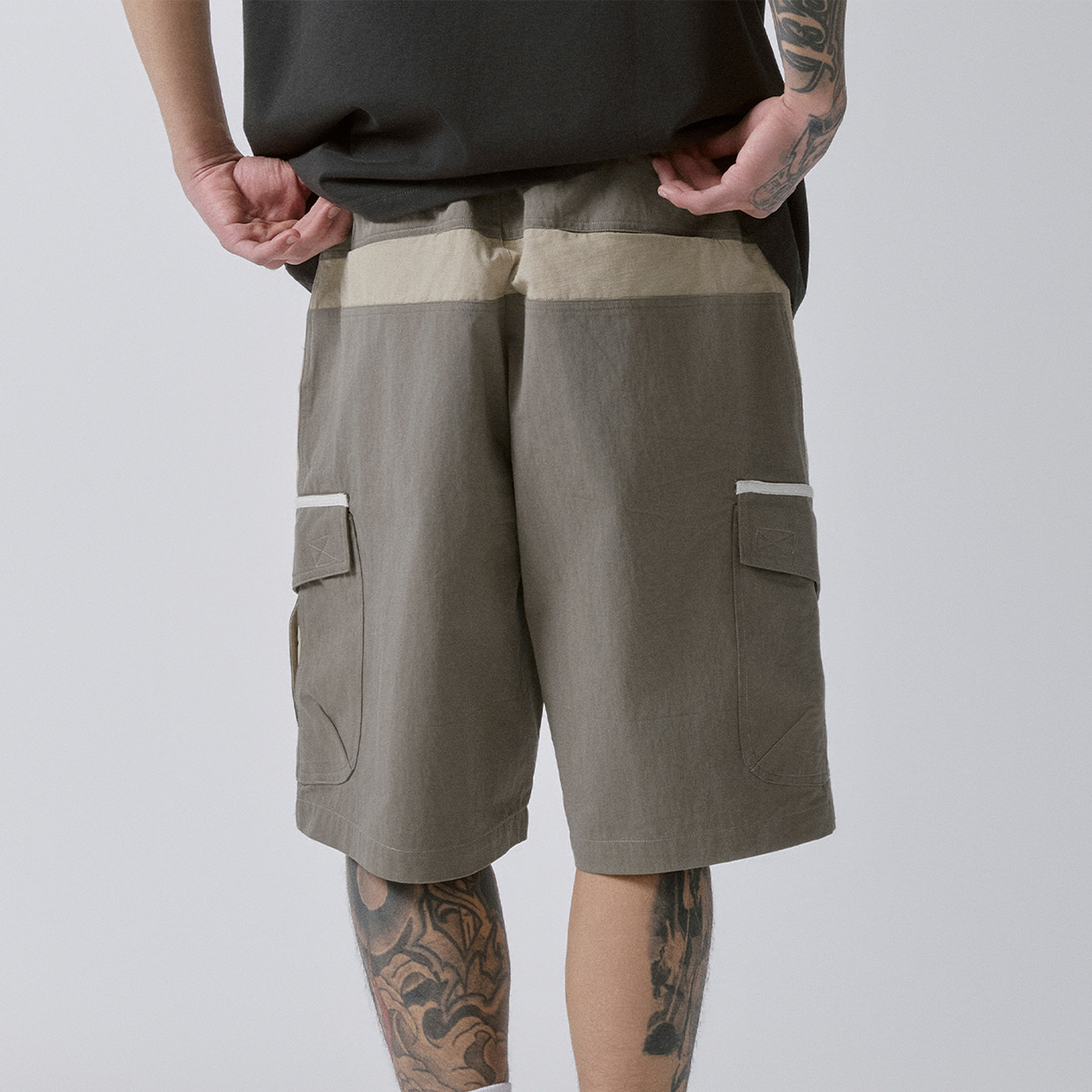 F2CE Outdoor Contrast Cargo Shorts-Shorts-S / 27-31"-Free Shipping Leatheretro