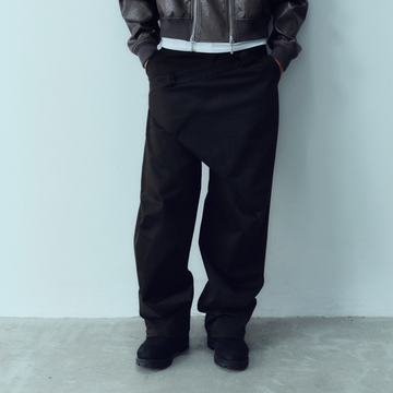 KADAKADA Deconstructed Apron-Wrap Trousers-Pants-M-Free Shipping Leatheretro