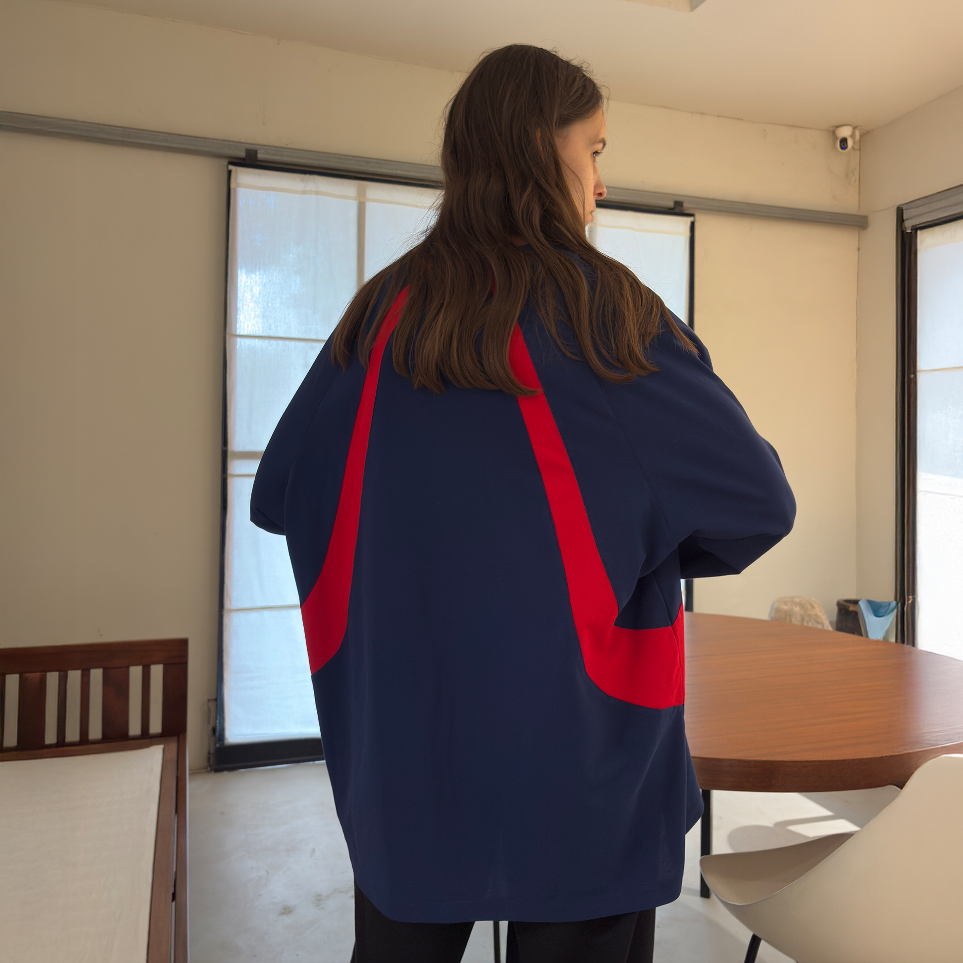 MIICHOUS Contrast Raglan Graphic Long-Sleeve Tee-L/S Tee-S-Red-Free Shipping Leatheretro