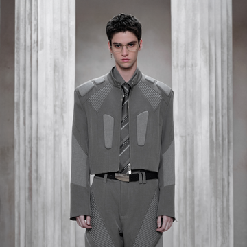 FACEONLAB Paneled Armor Padding Biker Jacket-Jacket-M (Preorder)-Free Shipping Leatheretro