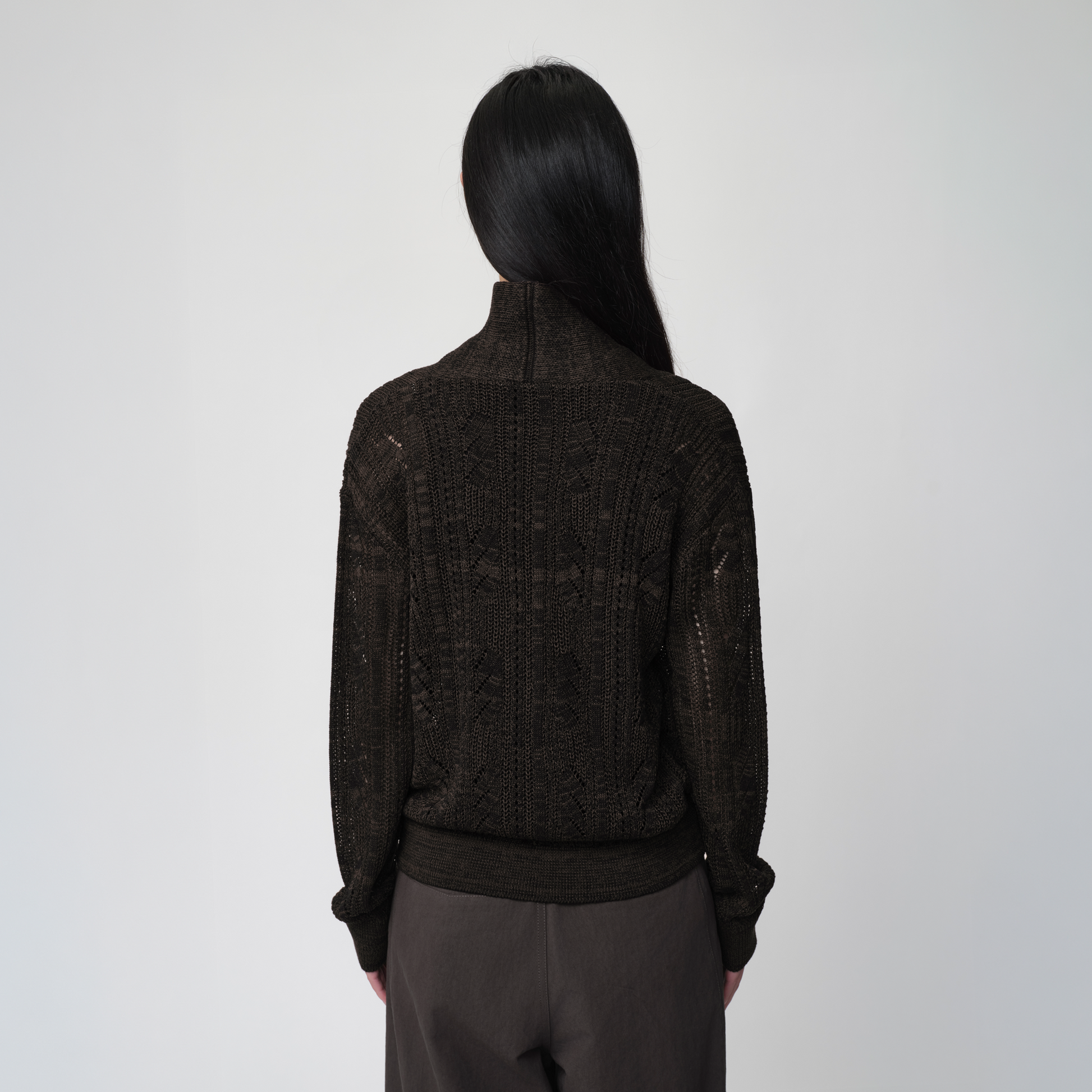 OPICLOTH Slouchy Open-Knit Cardigan-Jacket-XS-Free Shipping Leatheretro
