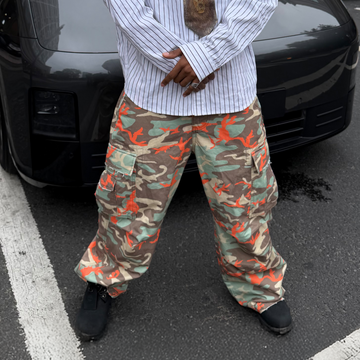 STEEPC Camo Wide-Leg Cargo Pants-Pants-S-Free Shipping Leatheretro