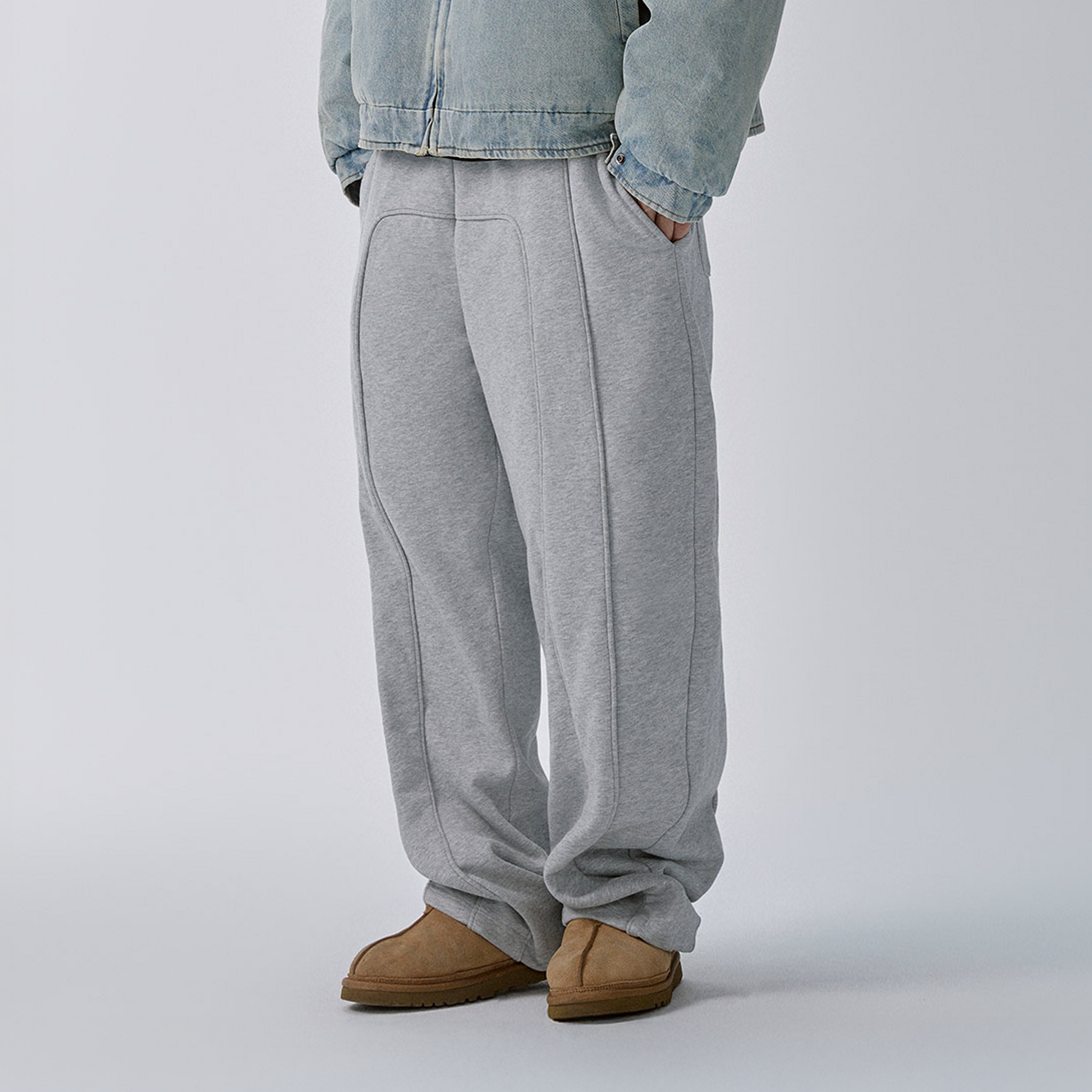 F2CE Stitch Seam Oversized Sweatpants-Pants-S-Free Shipping Leatheretro