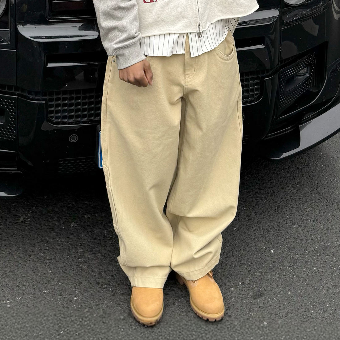 STEEPC Multi-Pocket Baggy Cargo Pants-Pants-S-Free Shipping Leatheretro