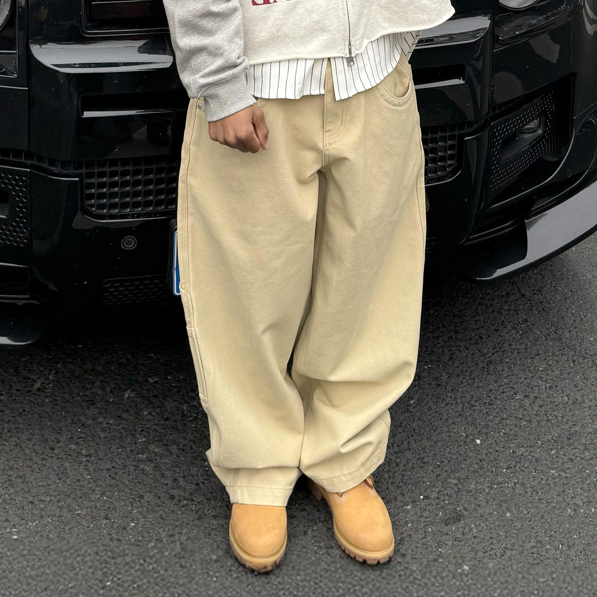 STEEPC Multi-Pocket Baggy Cargo Pants-Pants-S-Free Shipping Leatheretro