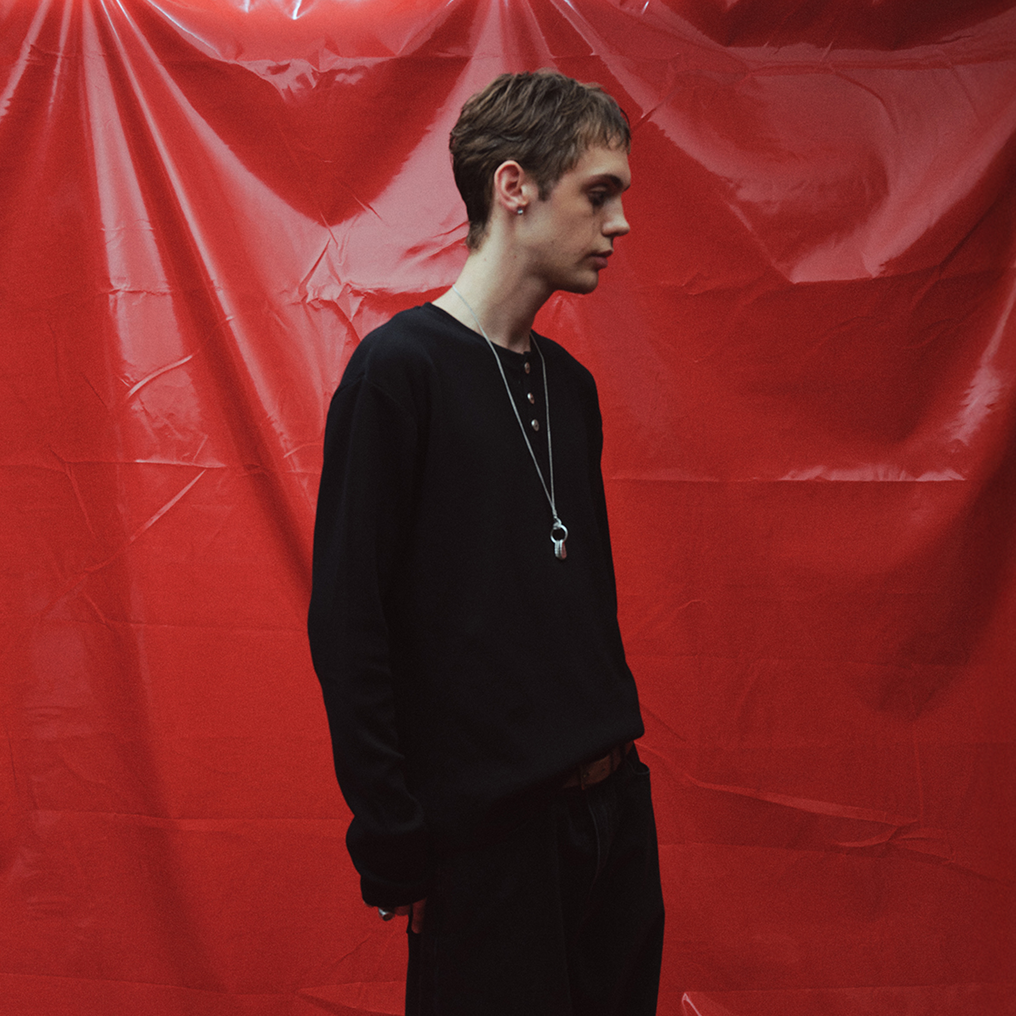 RICHILL Retro Vegas Waffle Henley Long-Sleeve Tee-L/S Tee-S-Free Shipping Leatheretro