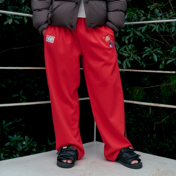 NIANJIUYIKOUER Straight-Leg Embroidered Patch Sweatpants-Pants-S-Free Shipping Leatheretro