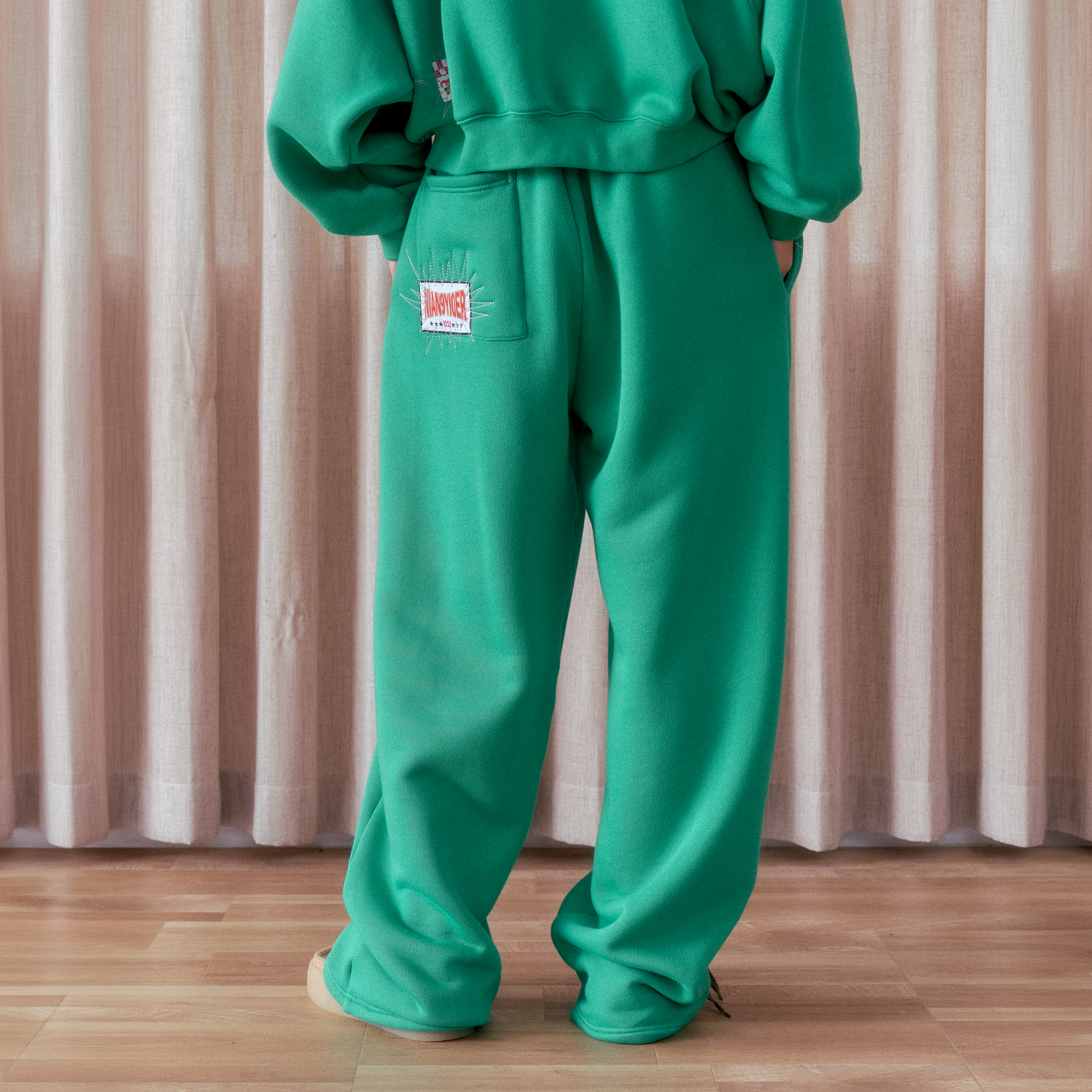 NIANJIUYIKOUER Fleece-Lined Straight-Leg Sweatpants-Pants-S-Free Shipping Leatheretro